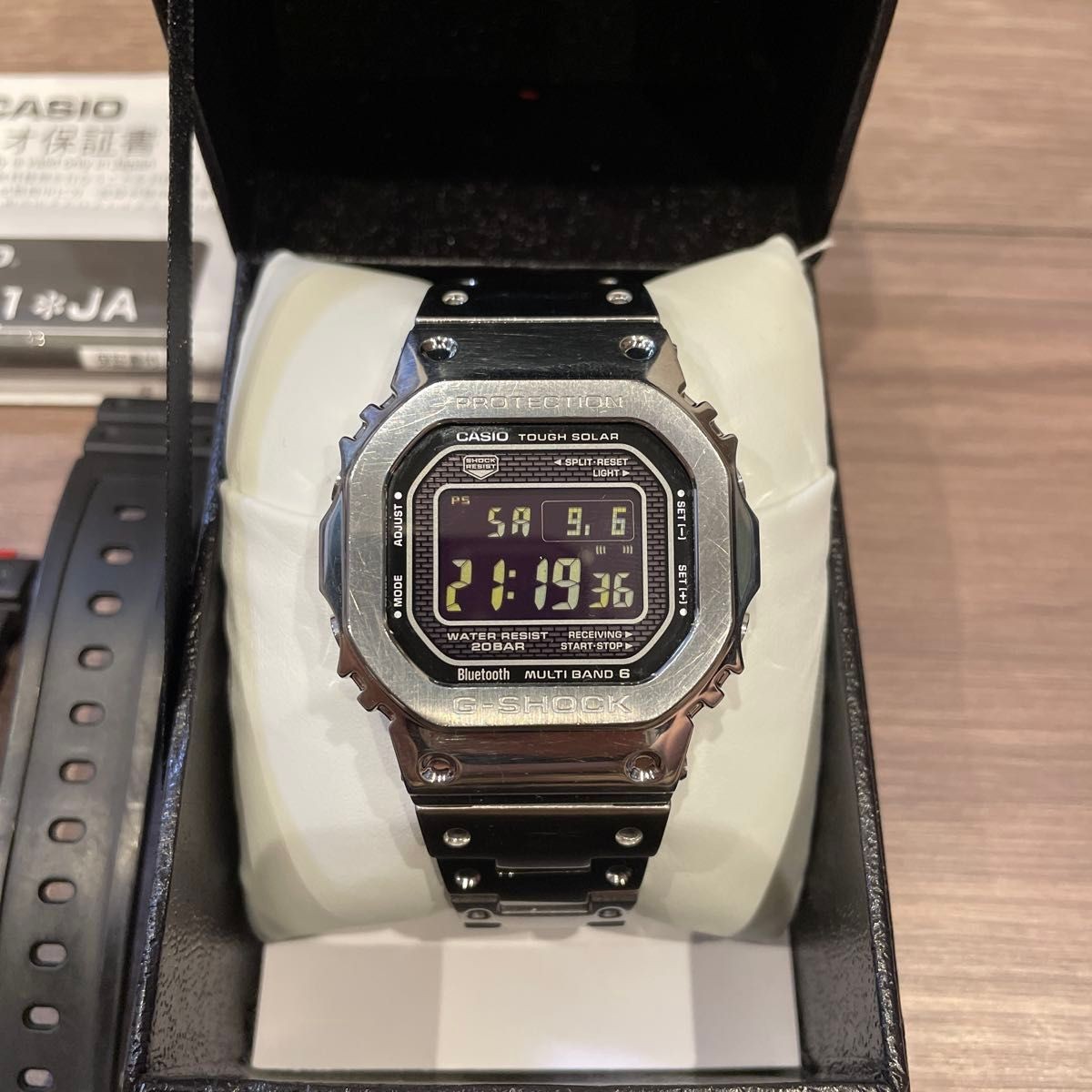 CASIO G-SHOCK GMW-B5000-1JF silver black Full Metal Bluetooth
