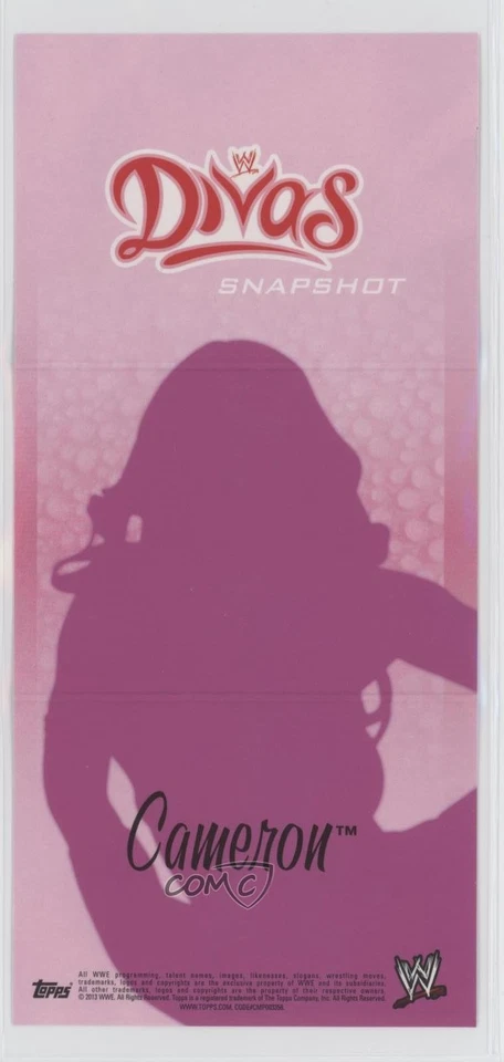 2013 Topps WWE Divas Snapshot Cameron - Image 2 of 2