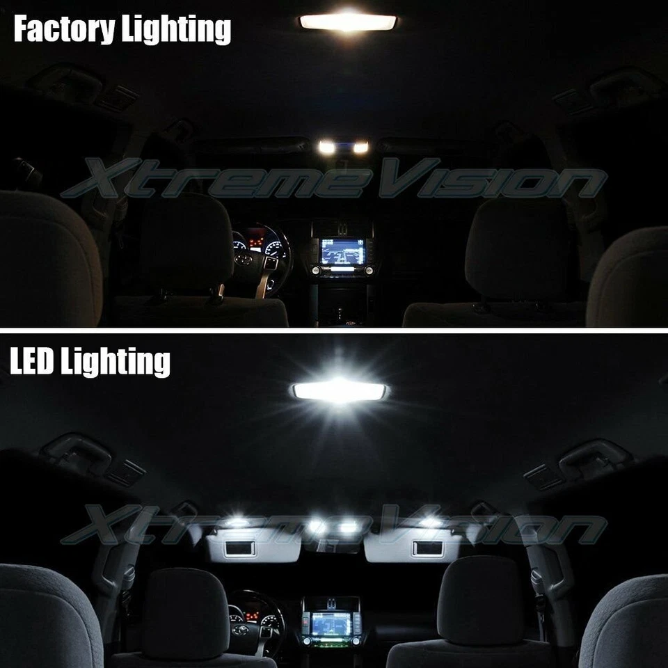 LED interior XtremeVision para Dodge Caliber 2007-2012 (6 piezas) blanco puro Foto 3 de 4