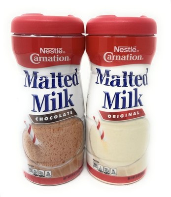 Nestle Carnation Powdered Malted Milk Variety Set - 6.5 Ounce (Pack of 2)