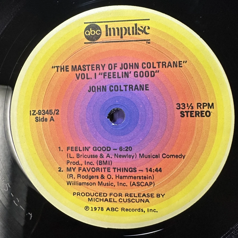 Feelin’ Good Mastery Of Record Vinyl John Coltrane MCA Impulse IZ 9345 2LP Foto 3 de 4