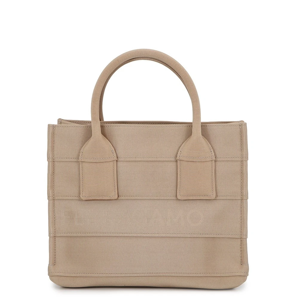 Ferragamo — Ferragamo Beach Handbag Size Small Canvas Beige 214988 765805