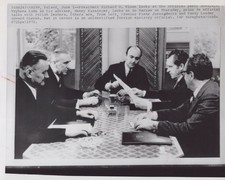 Nixon Kissinger Warsaw Poland talks Cold War 1972 - Original Wire Photo