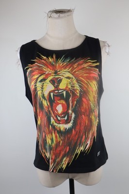 PIERO GUIDI LEONE ÄRMELLOSES SHIRT UNTERHEMD DAMEN XL WOMAN CASUAL VINTAGE T-SHIRT