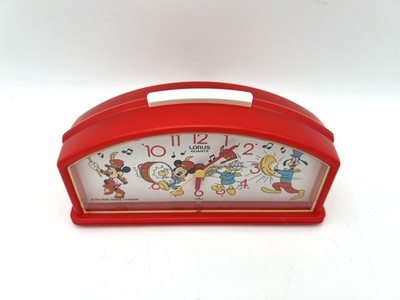 Lorus Disney Band Alarm Clock Mickey Donald Goofy Quartz Japan