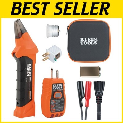 User-Friendly Circuit Breaker Finder with GFCI Tester and Storage Case - 90-120V