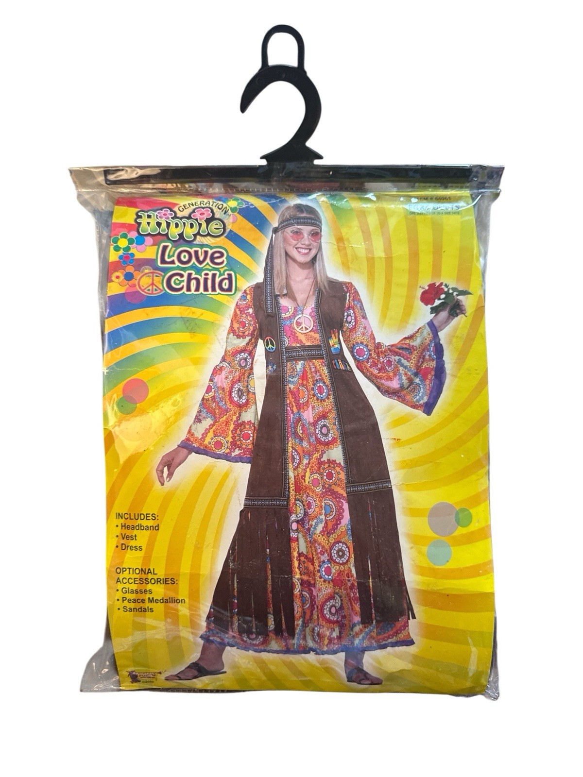 FORUM NOVELTIES INC 64061PC Women Love Child. EUC One Size - Fits up to 14/16