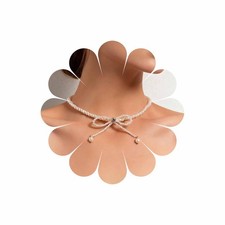 Boho Pearl Choker Necklace Gold Bow Pearl Chain Necklace Vintage White Pearl Bea