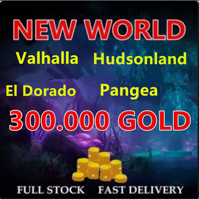 NEW WORLD Gold Coins 300K / 300.000 NW Coin US West East Safe Fast Virtual Item