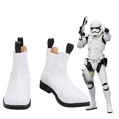 Star Wars White Stormtrooper Boots Men Imperial Army Military Cosplay Shoes Boot