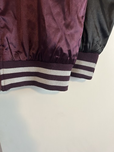 Harry Potter Hogwarts Satin Bomber Jacket Full-Zip XS size varsity style - Picture 4 of 6