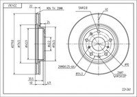 Hart Tarcze Iii 2X Bremsscheiben Ø 280 BelüFtet FüR Fiat Sedici Suzuki SX4