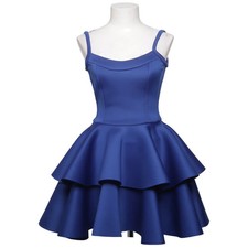 Emo, Cocktailkleid, Größe: 34, Blau, Baumwolle/Viskose, Einfarbig, Scuba #epC