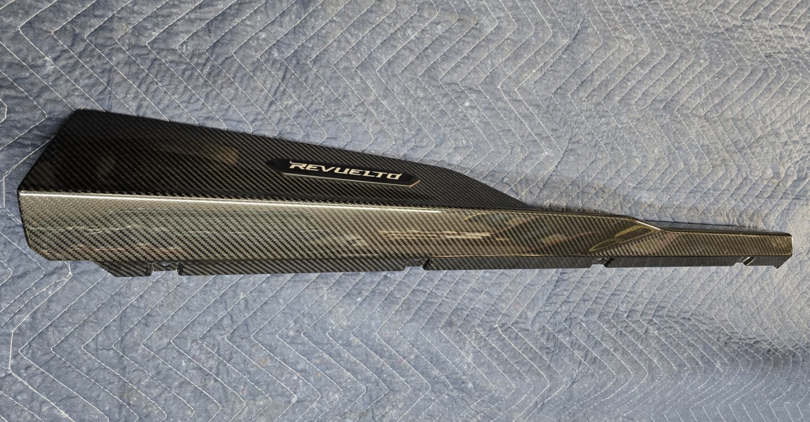 Lamborghini Revuelto Sill Rocker Trim Lower Rear 47B863098C Side Carbon Fiber 
