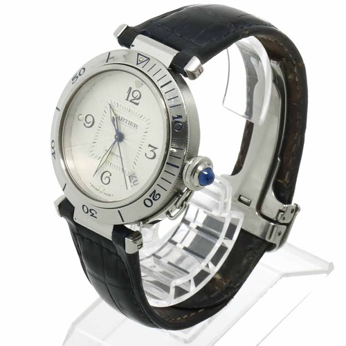 Cartier Pasha 38mm W3103155 Watch, Date, Silver, Automatic Mov...