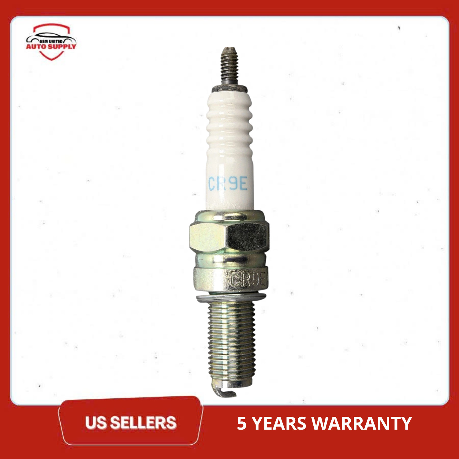 Set of 4 Genuine NGK 6263 Nickel Spark Plugs CR9E Threaded Tip