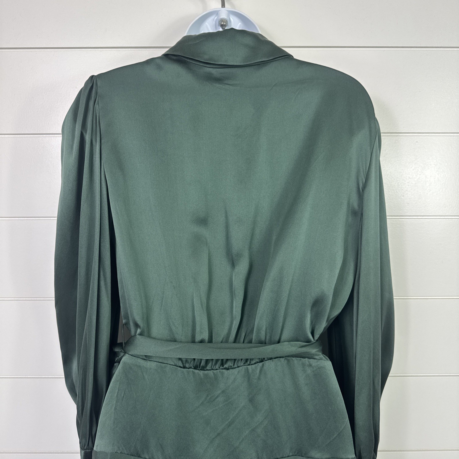 ZIMMERMANN Silk Wrap Front Mini Dress Green sz 1 / Medium