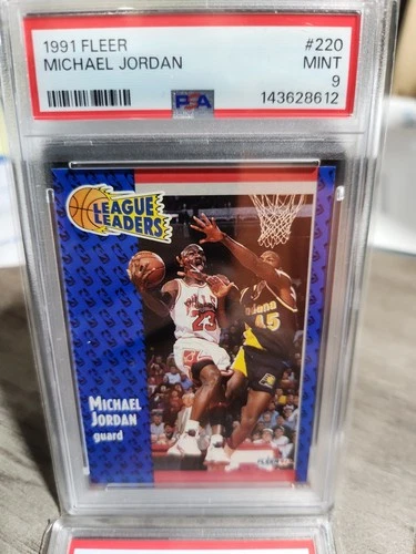 1991-92 Fleer - League Leaders Michael Jordan #220 Psa 9
