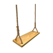 Balançoire en bois avec siège de 17,7 x 5,9 pouces pour intérieur et