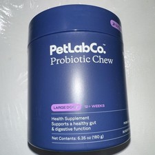 PetLab Co. Probiotic Chews for Large Dogs -Healthy Gut Digestive - Pork 7/26