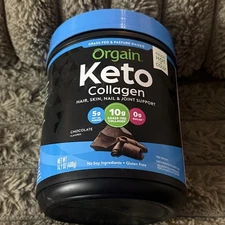 Orgain Keto Collagen Protein Powder Chocolate - 14.1oz Hair Skin Nail Joint