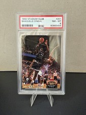 1993 Topps Stadium Club Members Choice Shaquille O'Neal Orlando Magic PSA 8 (RC)