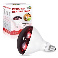 Heat Lamp for Chickens, 250 Watt Red Heat Lamp Bulbs, Infrared Heat Lamp for ...