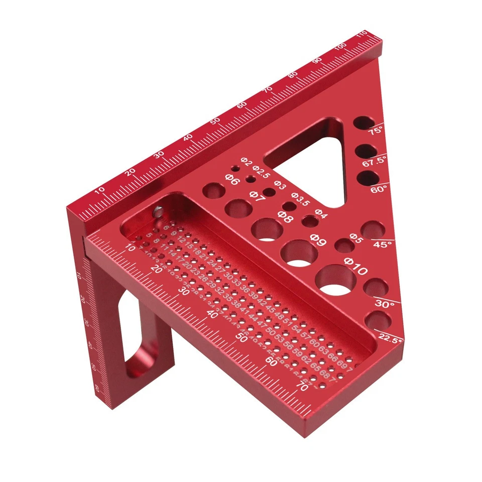 3D Multi-Angle Carpenter Measuring Ruler Marking Ruler Right-angle Square Ruler* - Image 3 of 4