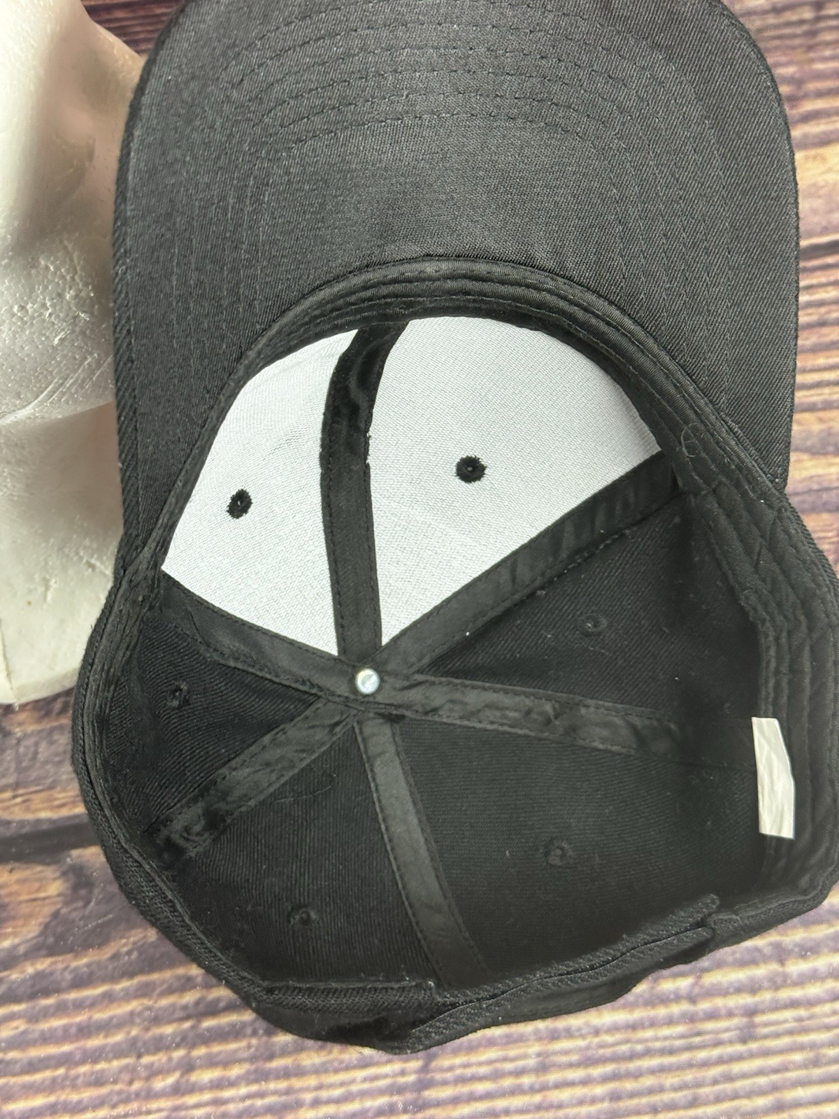 Solid Black No Emblems 6-Panel  Baseball Cap HAT … - image 5