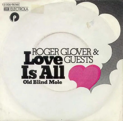 Roger Glover & Guests Love Is All Vinyl Single 7inch NEAR MINT Purple