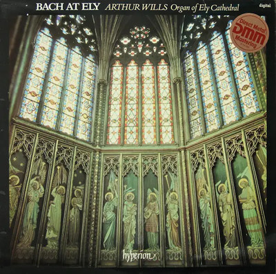 Arthur Wills Bach At Ely NEAR MINT Hyperion Vinyl LP