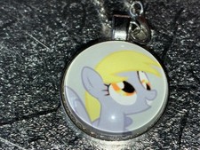 My Little Pony metal Pendant Necklace Derpy Hooves Muffin MLP 1"