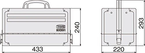 Set cassetta degli attrezzi serie TSA4331 (NERO) NUOVO - Immagine 3 di 4