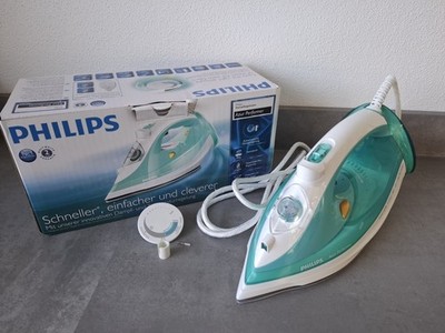 DEFEKT - Philips Azur Performer Dampfbügeleisen SteamGlide Plus türkis/weiß