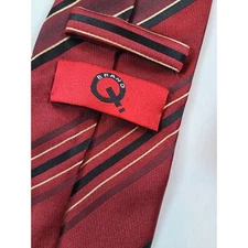 BRAND Q Red Striped Silk Neck Tie Men's Formal Business Accessory