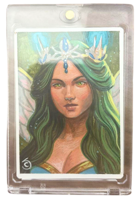 MTG 動かすフェアリー　アーティストプルーフ　Animating Faerie MTG Animating Faerie Artist Proof AP Signed Sketch Original Art | eBay