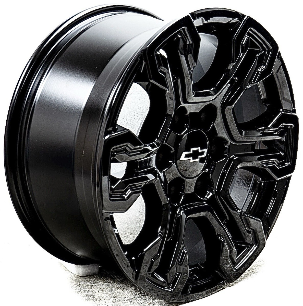 18” Gloss Black OE 14089 Replica 5905 Wheels fits 2025 Chevy