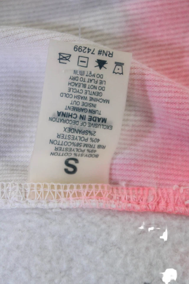 Sudadera con capucha Butter súper suave con cremallera completa blanca mezcla de algodón talla pequeña Foto 4 de 4