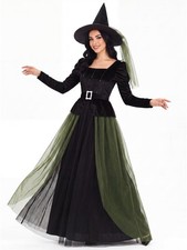 3 PCS Gothic Witch Costume for