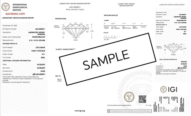 1.20 Ct PRINCESS Cut IGI Certified Lab Grown CVD Diamond F Color VS1 Clarity - Image 3 of 4