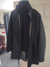 PRADA ART SGV732 MENS RAINCOAT GORETEX L-M INCLUDING INSIDE FLEECE L-M BLACK