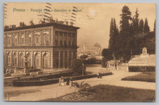 1923 Firenze Palazzo Pitti & Boboli Gardens Florence Italy Postcard Posted