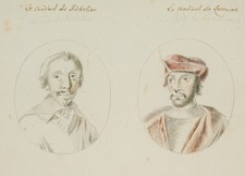 Kardinal Richelieu und de Lorraine, um 1770, Pinsel Unbekannt (18.Jhd)