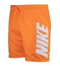 Nike Swim Trunk Volley Short XL 7 Inseam Back Pocket Orange MSRP 66. NEW
