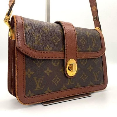 Louis Vuitton Monogram Sac Vendome Shoulder Bag Vintage Brown PVC Leather Used