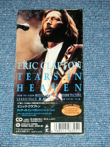 ERIC CLAPTON Japan Only 1993 Tall 3" CD Single TEARS IN HEAVEN