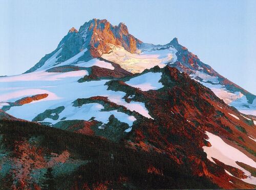 Cascades Volcanoes Mount Jefferson Oregon Postcard (10145)