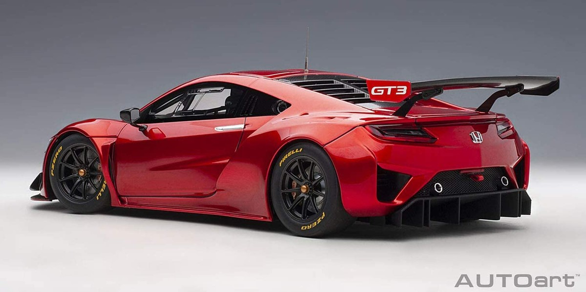 Finished product AUTOart 1/18 Honda NSX GT3 2018 Hyper Red