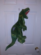 T-Rex Tyrannosaurus Rex Plush Toy Jurassic World Green 17" Long trex soft