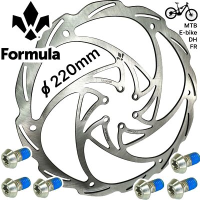Formula Monolitic Fahrrafd MTB Ebike DH FR Cura Bremsscheibe 6-loch DISC 220mm